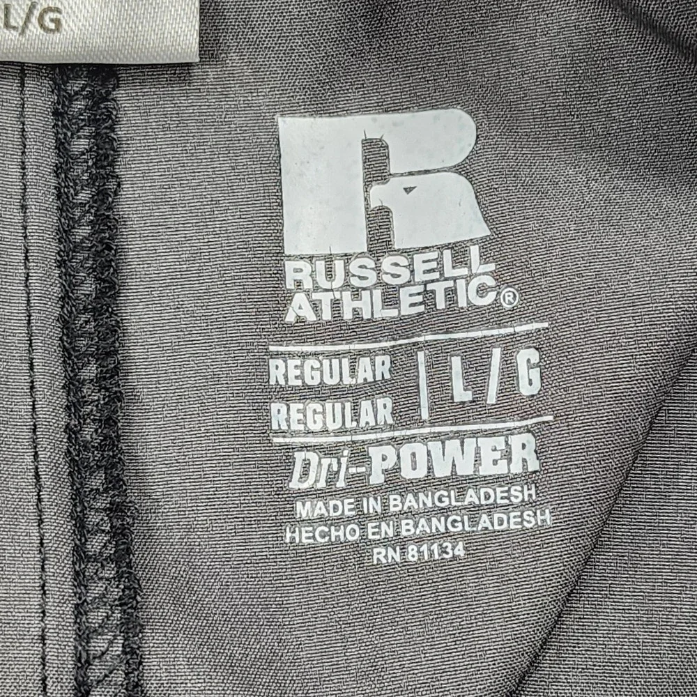 Russell Athletic Shorts Mens L Gray Camo Dri-Power Mesh 7